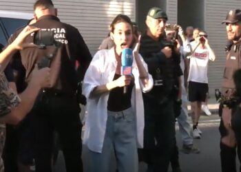Fascistas acosaron a la prensa en su concentración vigilada en Torre Pacheco