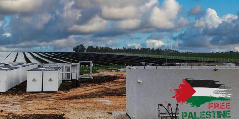 Más de 130 organizaciones exigen al Gobierno que prohíba las operaciones comerciales de la empresa energética israelí Enlight Renewable Energy, promotora de la ocupación de Palestina