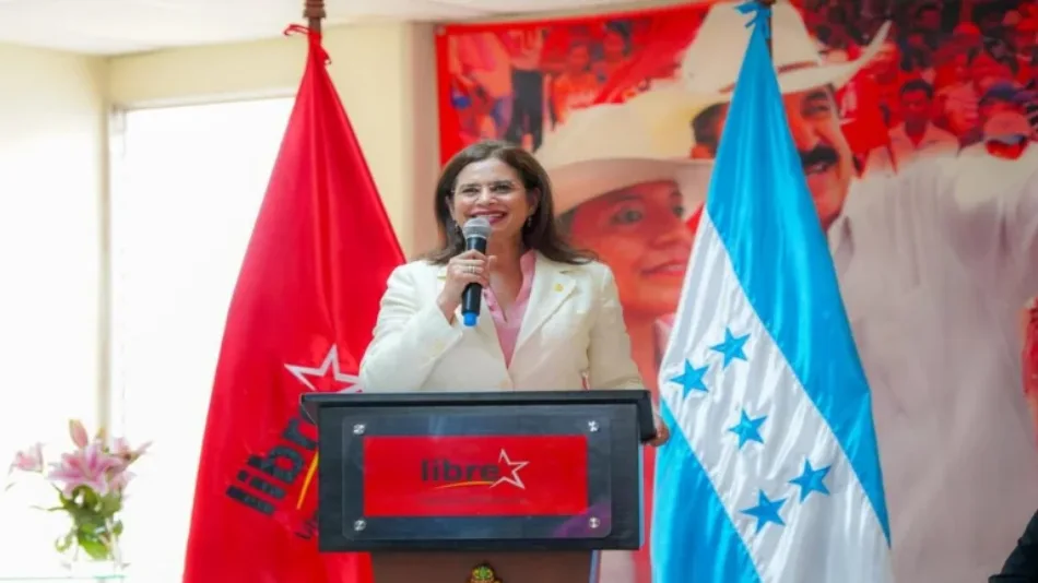Candidata hondureña Rixi Moncada, del Partido Libertad y Refundación (Libre), afirma que su partido no votará para elegir a quien podría imponer un nuevo fraude electoral