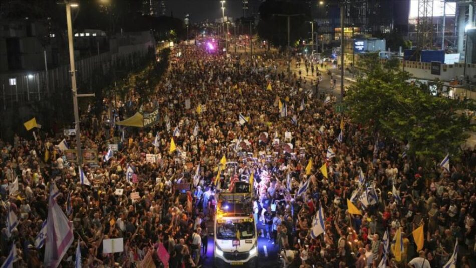 Israelíes protestan en Tel Aviv contra plan de Netanyahu para ocupar Gaza