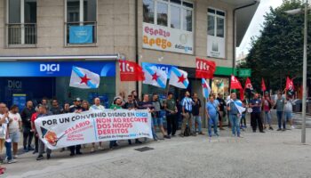A loita contra o convenio de empresa de DIGI que recorta dereitos trasládase a Santiago
