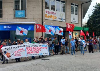 A loita contra o convenio de empresa de DIGI que recorta dereitos trasládase a Santiago
