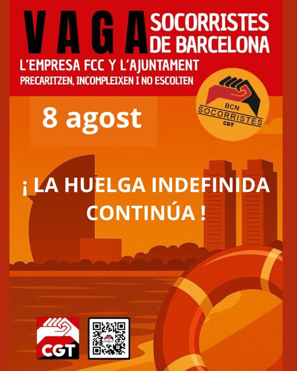 Tras reunión de mediación la plantilla de socorristas de Barcelona mantiene la huelga indefinida