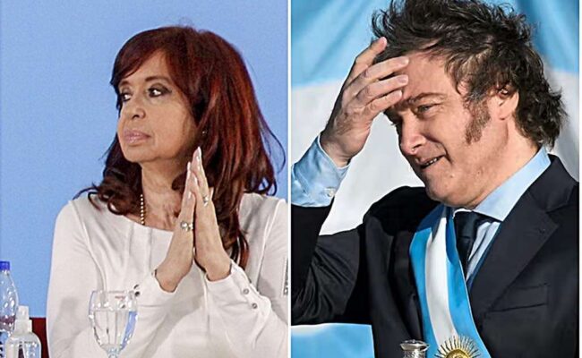 Cristina Fernández carga contra el presidente Milei