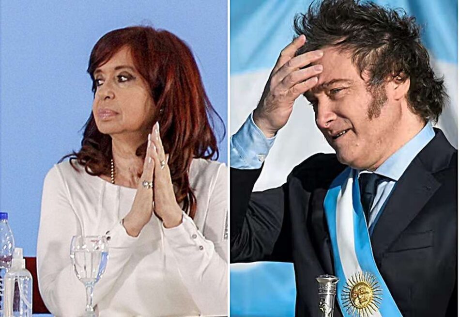 Cristina Fernández carga contra el presidente Milei