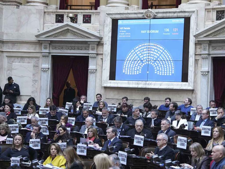 Oposición a la carga en el Congreso de Argentina
