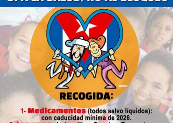 Recogida de material sanitario para Cuba durante la Aste Nagusia de Bilbao