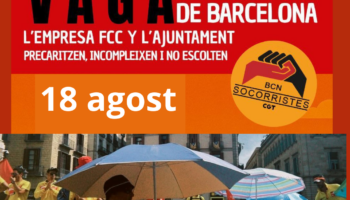 CGT: «Laia Bonet tiene en su poder la propuesta de socorristas de Barcelona ¿El Ayuntamiento quiere negociar?»