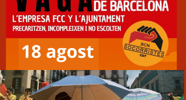 CGT: «Laia Bonet tiene en su poder la propuesta de socorristas de Barcelona ¿El Ayuntamiento quiere negociar?»