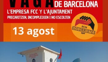 13 días huelga indefinida socorristas y el Ayuntamiento de Barcelona… desaparecido