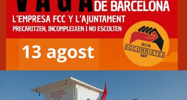 13 días huelga indefinida socorristas y el Ayuntamiento de Barcelona… desaparecido