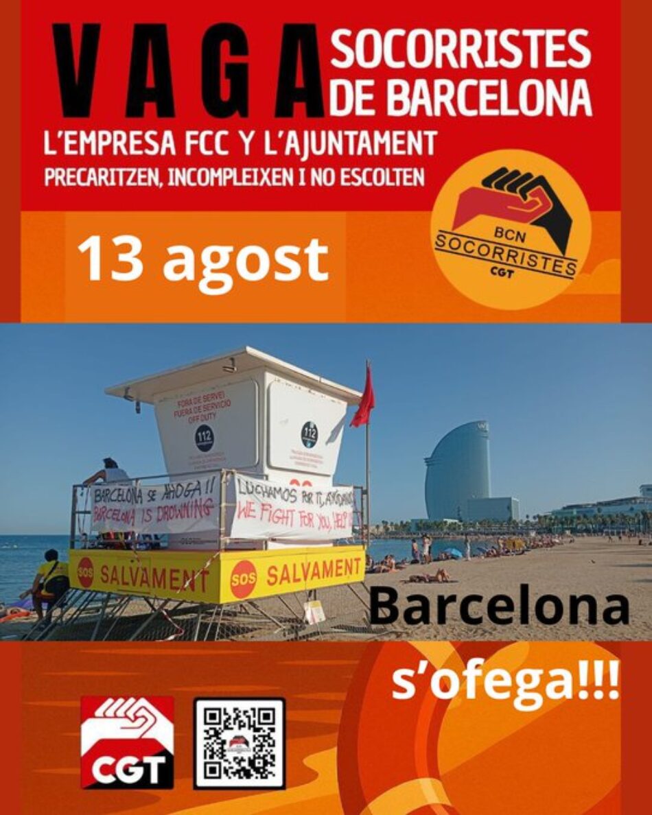 13 días huelga indefinida socorristas y el Ayuntamiento de Barcelona… desaparecido
