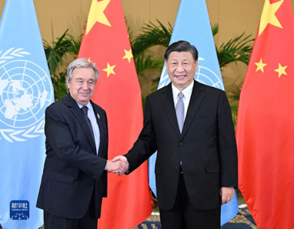 Guterres llega a China para la Cumbre de la Organización de Cooperación de Shanghai