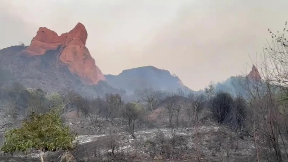 Alianza Verde muestra su consternación por los incendios en Castilla y León, con especial preocupación por el espacio natural de Las Médulas, en León