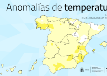 La temperatura media en la España peninsular durante el mes de julio fue de 23,8 °C, valor que supera en 0,7 °C el promedio
