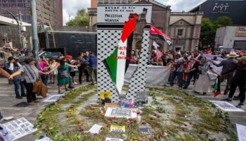 Mexicanos marchan en la capital para exigir la entrada de alimentos y medicinas a Gaza