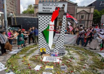 Mexicanos marchan en la capital para exigir la entrada de alimentos y medicinas a Gaza