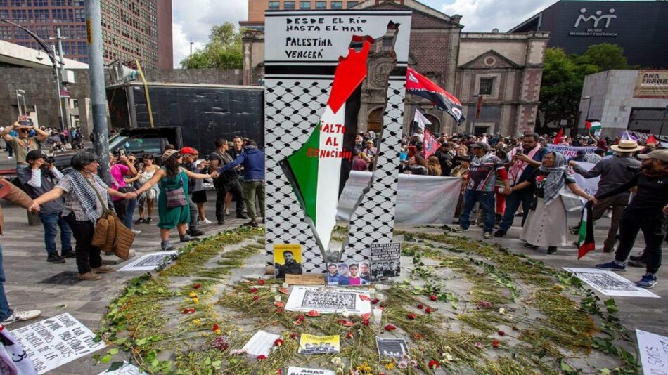 Mexicanos marchan en la capital para exigir la entrada de alimentos y medicinas a Gaza