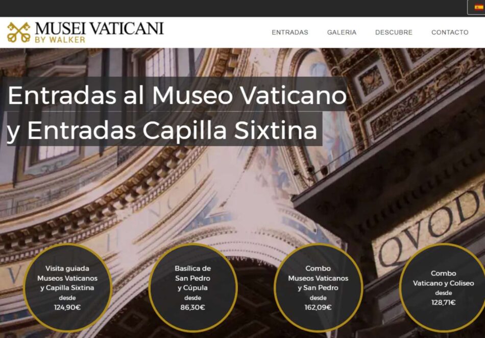 FACUA advierte de una web que simula ser la oficial de los Museos Vaticanos para vender entradas a un precio superior