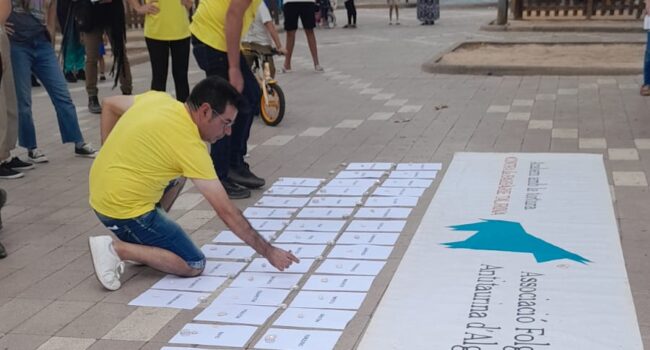Manifestación antitaurina por las calles de Algemesí