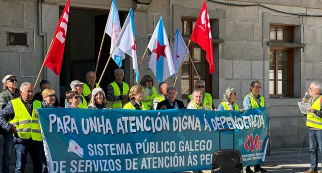 Xubiladas e Pensionistas rexeitan a pretensión da Xunta de desviar a súa responsabilidade ante a situación da dependencia