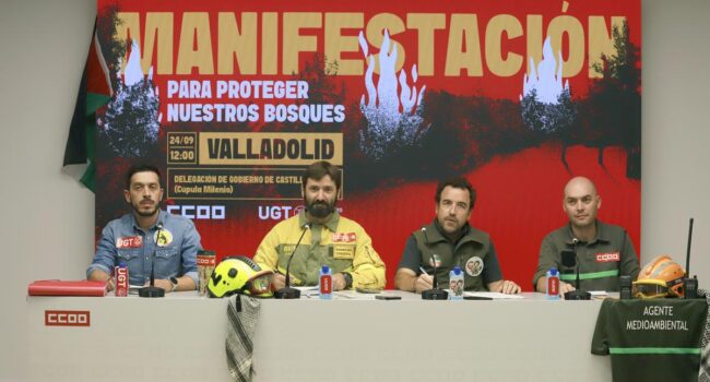 CCOO y UGT convocan una gran manifestación estatal en contra de la precariedad en la prevención y extinción de incendios forestales