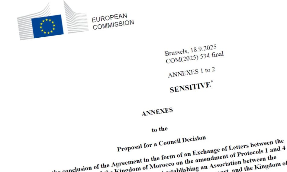 La Comisión Europea impulsa un acuerdo comercial UE-Marruecos, ignorando procesos democráticos y al pueblo saharaui