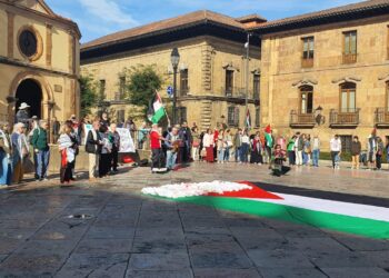 Celebran acto en Uvieu “Las niñas y niños palestinos importan”