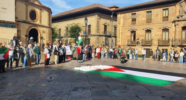 Celebran acto en Uvieu “Las niñas y niños palestinos importan”