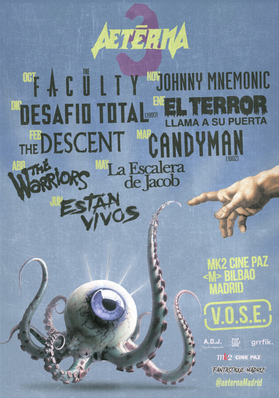AETERNA, ciclo de cine fantástico y de terror en Madrid, inicia su tercera temporada el 27 de septiembre con un pase especial por el 25º aniversario de “American Psycho”
