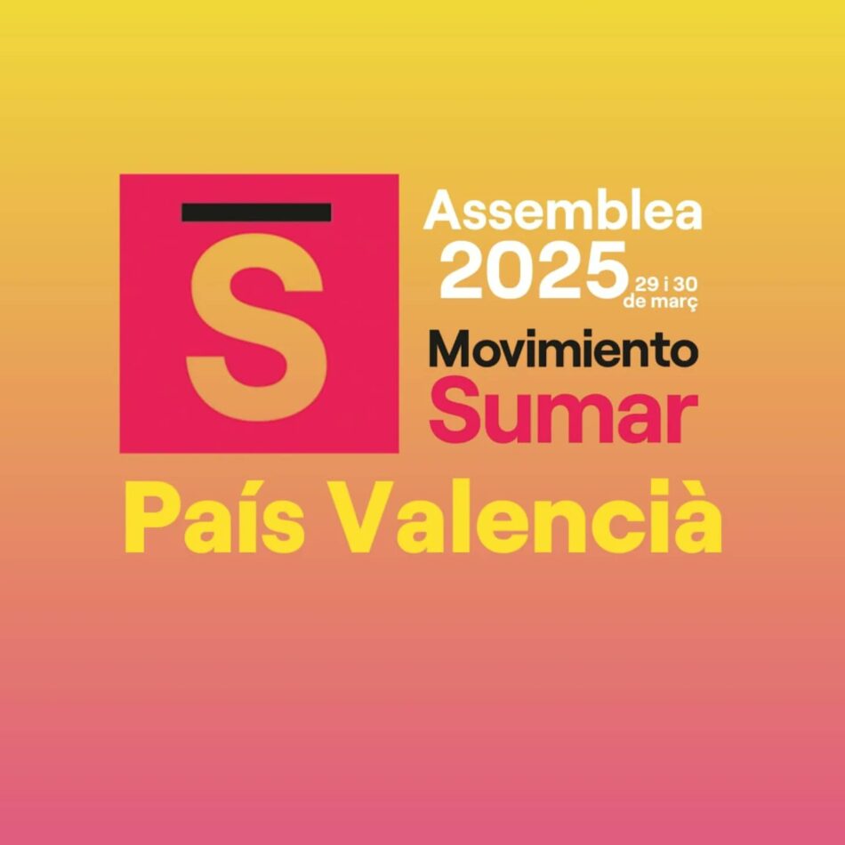 Moviment Sumar País Valencià inicia el seu procés constituent aquesta tardor i exigeix responsabilitats polítiques per la Dana