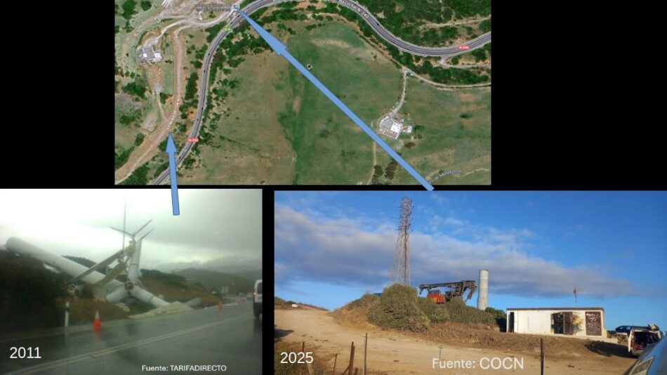 VERDES DE EUROPA-Tarifa denuncia la implantación de eólica “LA ESE” entre el Parque natural de los Alcornocales y el Parque natural del Estrecho a poca distancia de la N-340,cercano al viaducto de los 13 arcos