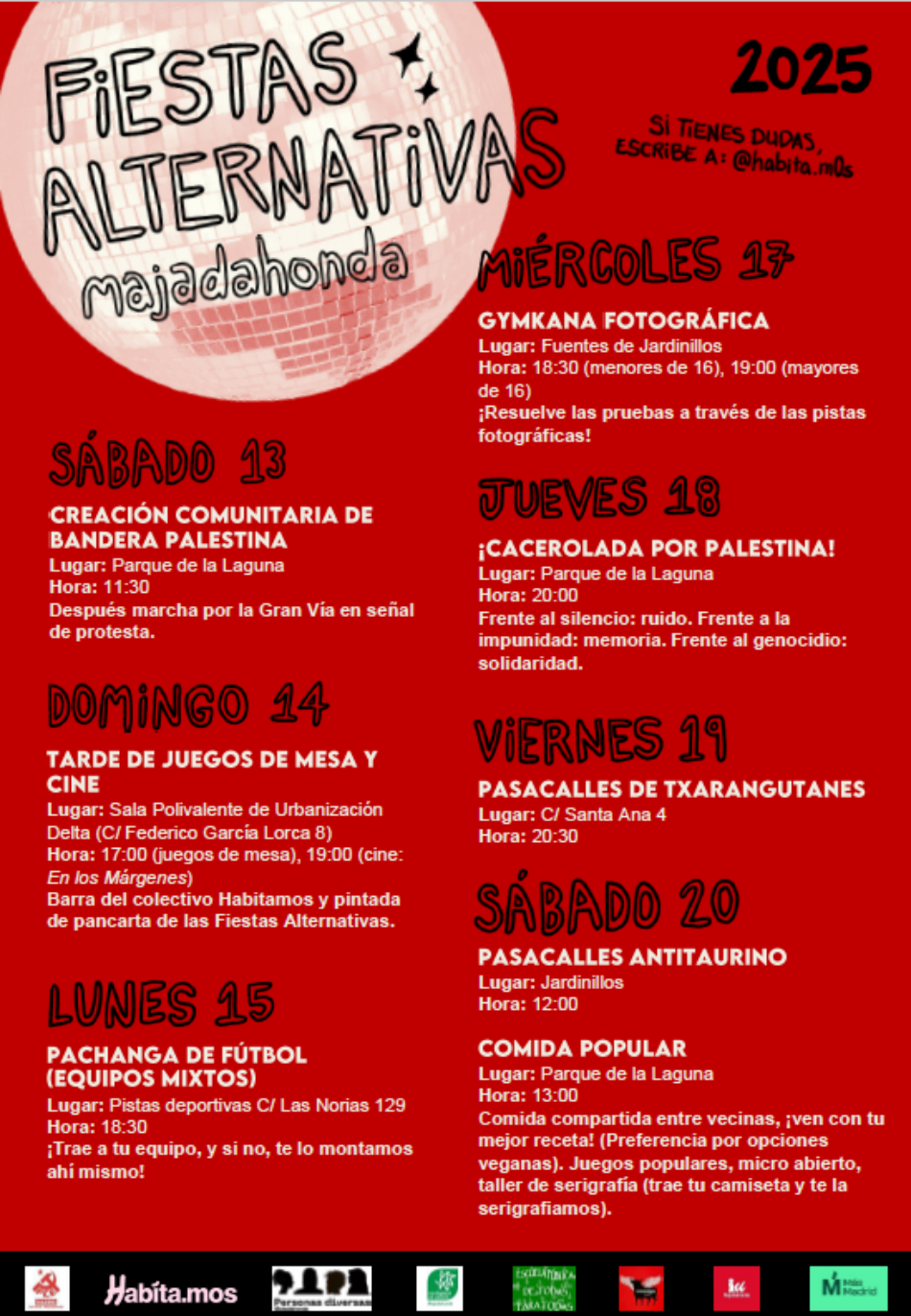 Fiestas Alternativas de Majadahonda 2025: cultura, diversidad y compromiso social