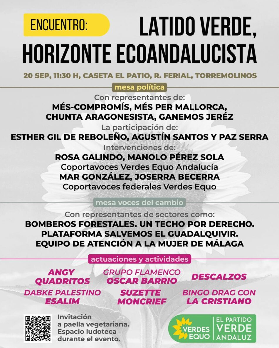 Verdes Equo lanza en Torremolinos un llamamiento a una gran coalición ecoandalucista