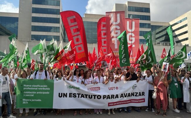 Miles de trabajadores de Sanidad reclaman un “Estatuto Marco para avanzar” que ponga en valor a profesionales y pacientes