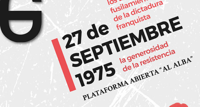 Libro ’27 de septiembre 1975 / los últimos fusilamientos de la dictadura franquista’