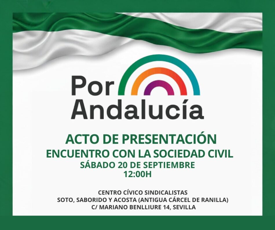 IU, Sumar e Iniciativa del Pueblo Andaluz convocan acto en Sevilla para consolidar la coalición Por Andalucía