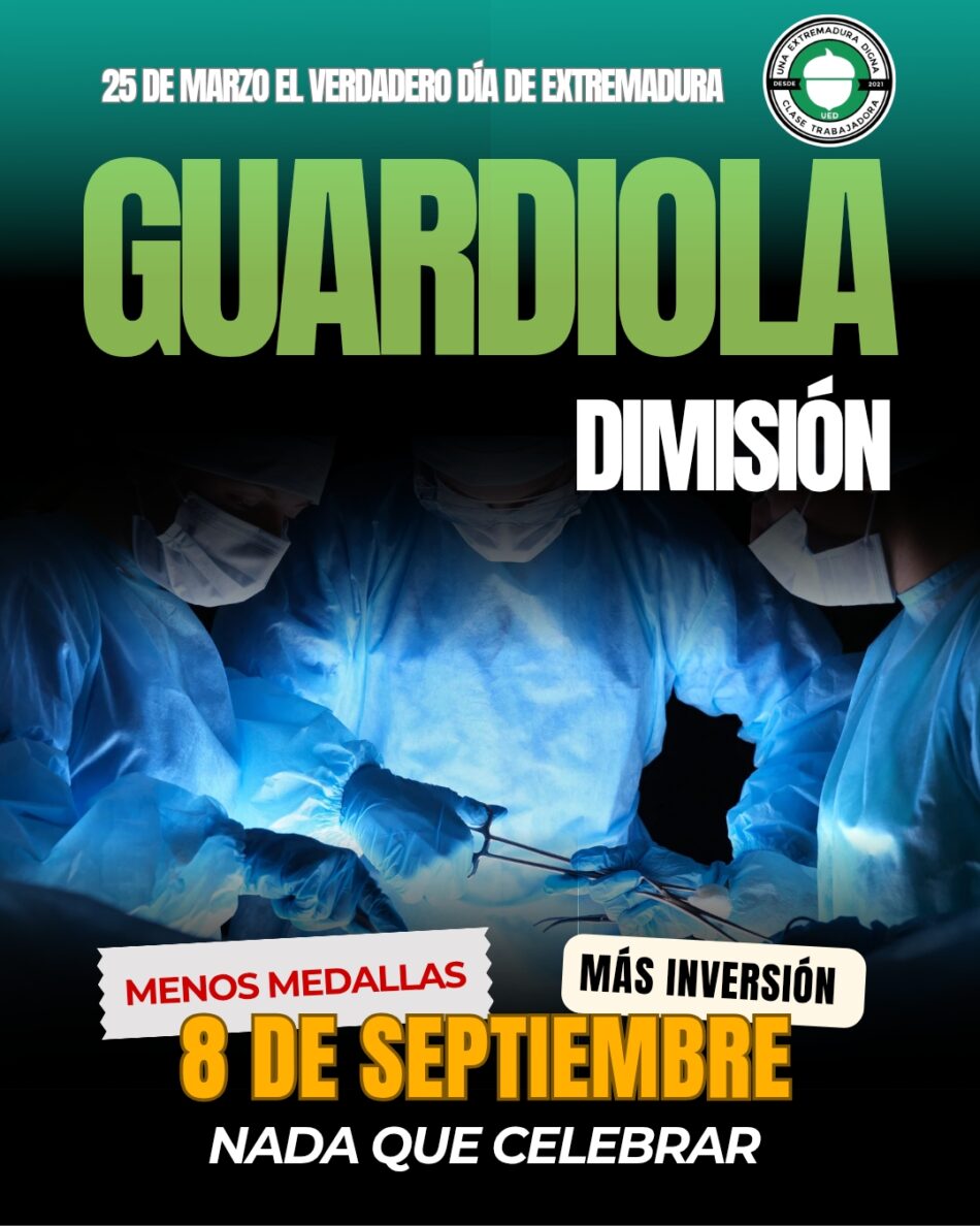 La gestión de María Guardiola agrava la precariedad de la sanidad pública en Extremadura