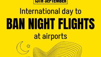 La Plataforma contra la Ampliación de Barajas se suma al Día Internacional para la Eliminación de los Vuelos Nocturnos