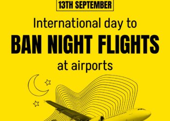 La Plataforma contra la Ampliación de Barajas se suma al Día Internacional para la Eliminación de los Vuelos Nocturnos