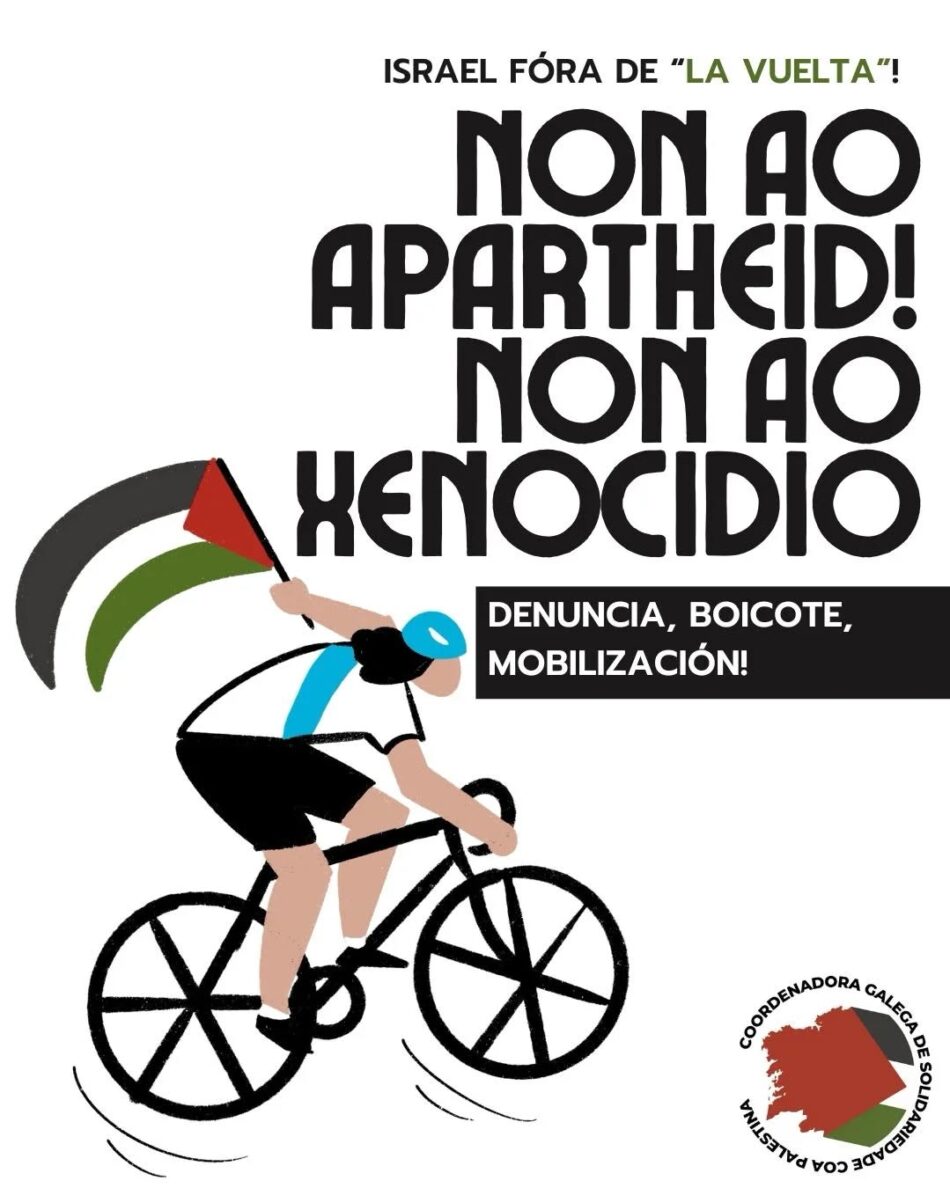 Rede Galega pola Palestina chama a boicotar a participación do equipo Israel Premier Tech na Volta ao seu paso por Galiza