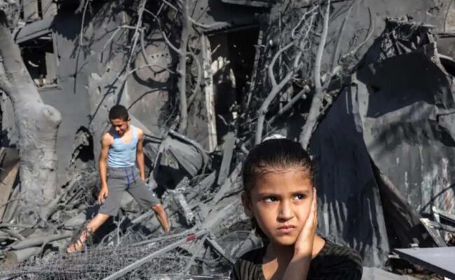 Más de 450.000 menores están amenazados por la ofensiva israelí