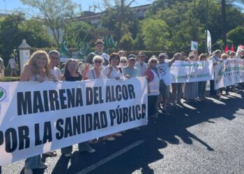 La Coordinadora andaluza de Mareas Blancas entrega 57.000 firmas en defensa de la sanidad pública