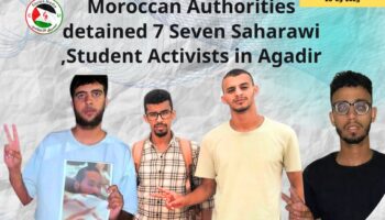 Marruecos detiene a siete estudiantes activistas saharauis en Agadir