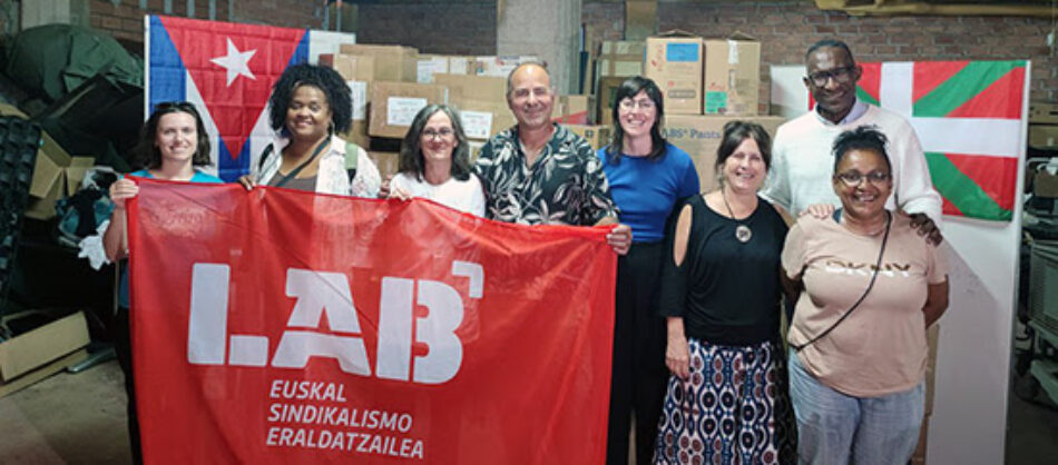 Sindicato vasco LAB abre sus 22 sedes para recoger material higiénico-sanitario con destino a Cuba: campaña hasta el 15 de octubre