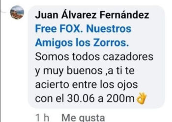 Denuncian amenazas de muerte por parte de cazadores en redes sociales