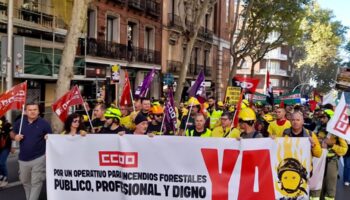 FSC-CCOO se suma a la manifestación de los colectivos de prevención y extinción de incendios forestales en Madrid