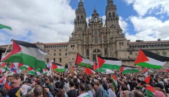 Máis de 80.000 persoas toman Compostela para rexeitar o xenocidio e a ocupación de Palestina