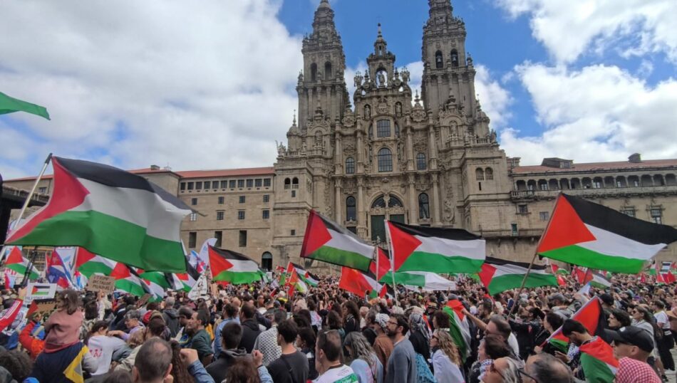 Máis de 80.000 persoas toman Compostela para rexeitar o xenocidio e a ocupación de Palestina
