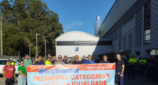 Folga indefinida en BorgWarner por incumprimentos nas categorías profesionais e no plan de igualdade